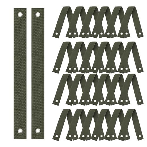 KEJJNYER 48 Pieces Tree Straps for Staking, 15.74 Inches Tree Support Straps with Grommet Heavy Duty Tree and Plant Supports Stakes for Straightening