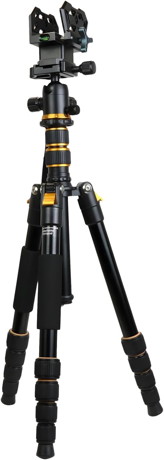 Arca Swiss Rifle Saddle Clamp Aluminum Alloy Shooting Rest Mount with Bubble Level, Anti-Scratch Pad and 3/8" Screw Hole for Outdoor Hunting Shooting