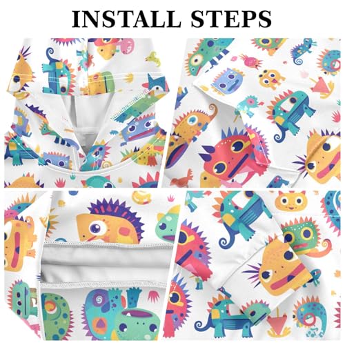Chameleon Cute Cartoon Kids Colorful Unisex Kids Sweatshirts Sweater Fashion Active Hoodie with Kangaroo Pocket3