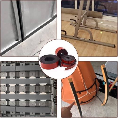 Gummistreifen Selbstklebend - Neopren Gummimatte Gummiplatte, Vollgummi Gummiprofil, für Dichtungen, Bodenbeläge Schutz, Vibrationsschutz, Abdeckung, Puffern, DIY (50mm(B) x1.5mm(D) x3.2m(L))