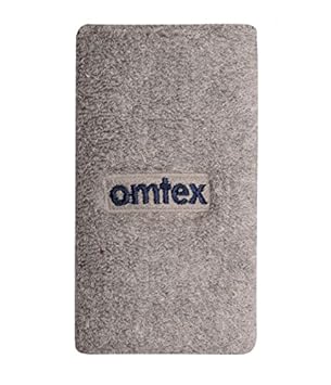 omtex Cotton Sweat Band Wrist Band / Wrist Support For Gym, Cricket, Running And Sports Activities 5 Inches (Grey)