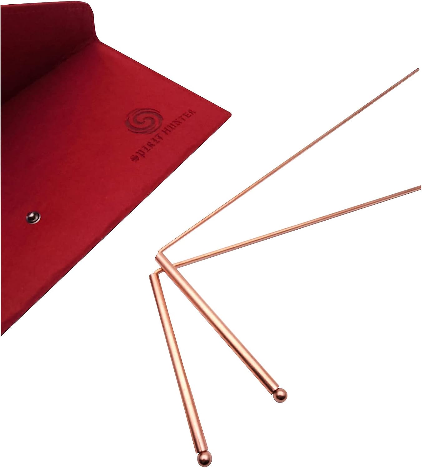 Spirit Hunter 99.9% Copper Dowsing Rod, 2PCS Divining Rods With Bag.