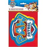 Paw Patrol Large Invitations (Pack of 8) - Multicolor, Eye-Catching Designs for Kids' Parties & Events