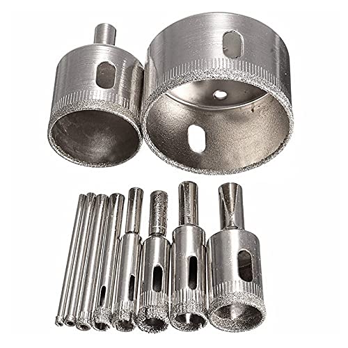 Juego de 10 Brocas Diamante 3-50mm para Azulejo y Vidrio miniatura 3