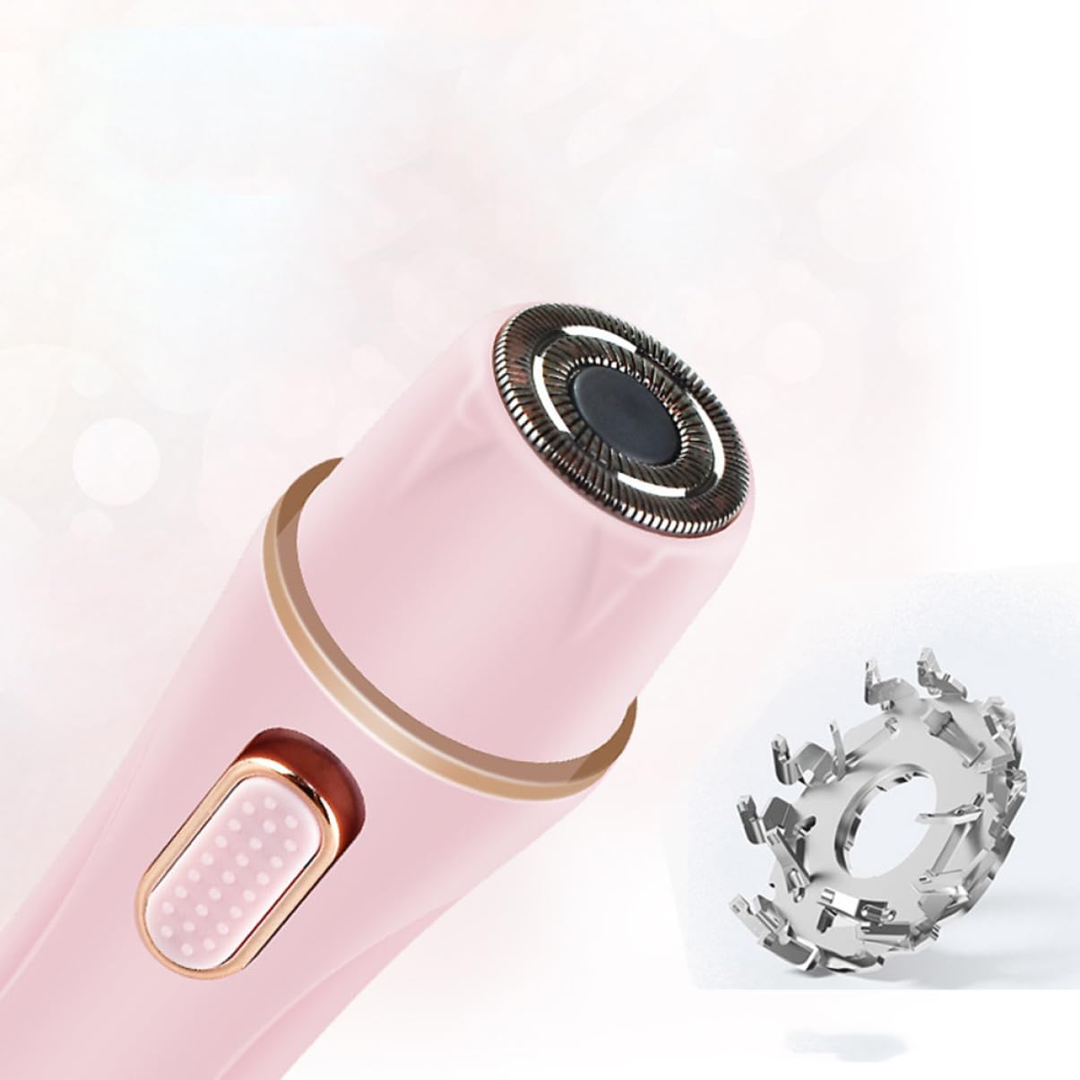 Healeved Depiladora Eléctrica Carga Usb para Mujer Multifunción No Pellizca el Vello Material Abs Adecuado para Uso Corporal y Facial