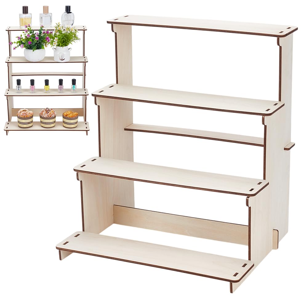 Espositore a 4 livelli espositore per scale da collezione in