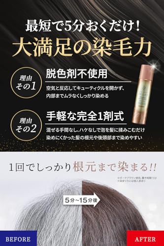フューチャーラボ ヘアボーテエクラ ボタニカルエアカラーフォームEX ライトブラウン 80g の商品画像 2