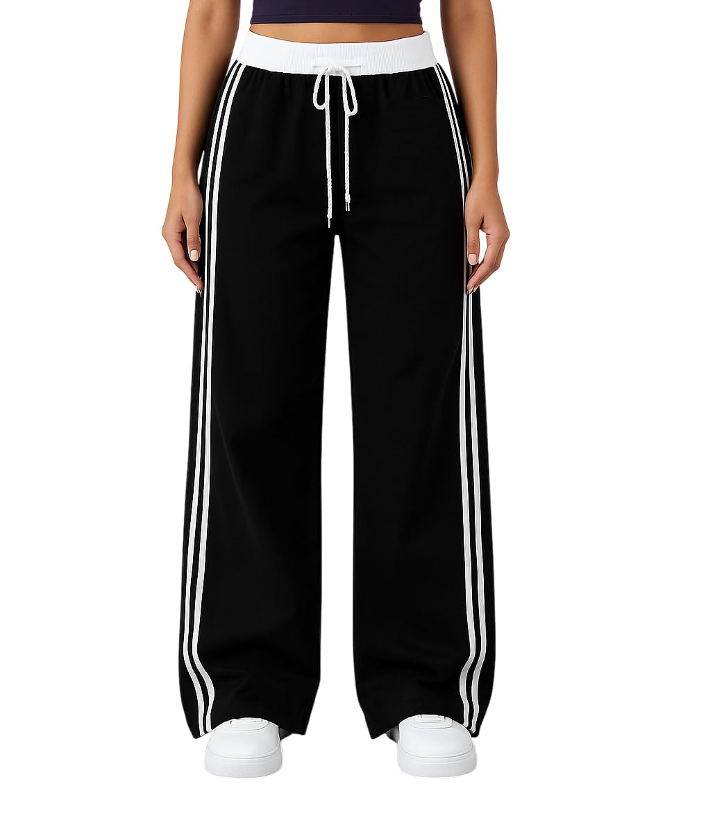 Women's Athletic Jogger Pants with Pockets, Elastic Waistband, Casual Lounge Sweatpants