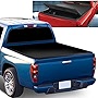 Vinyl Soft Top Tri-Fold Adjustable Truck Tonneau Cover Compatible with Chevy Colorado GMC Canyon Isuzu I-280 I-290 I-370 6Ft Fleetside Bed 04-12, Matte Black
