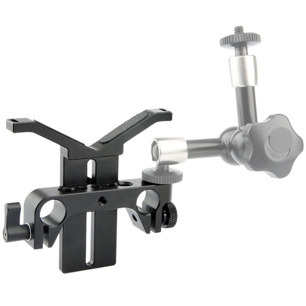 NICEYRIG Staffa A Y Per Obiettivo Lungo Regolabile In Altezza 15mm - Supporto Universale - Foto 5