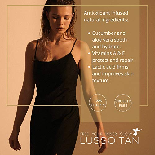Lusso Tan Perfecting Primer Spray for Face and Body, 200ml, Organic, Vegan and Cruelty-Free Self-Tan Priming Body Mist with Aloe Vera – Instant-drying. Streak-free, flawless finish. - Image 6