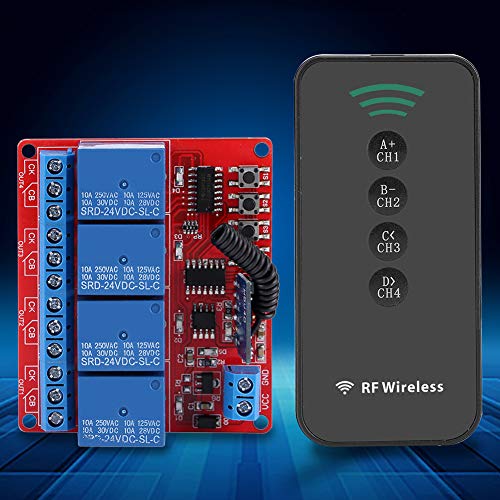 Módulo de controle remoto, módulo receptor de travamento automático sem fio de controle manual 4CH,