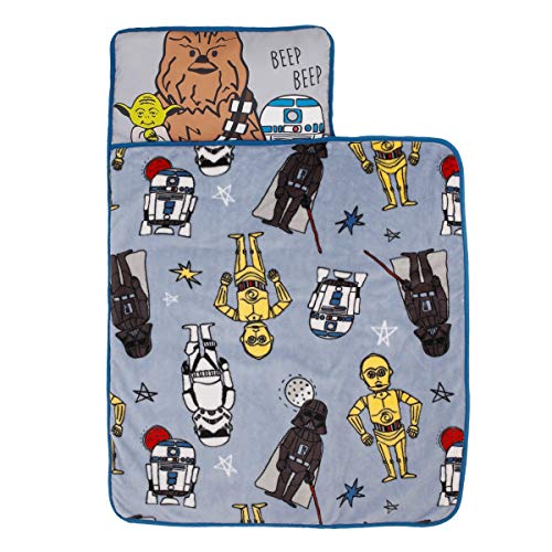 Tapis de sieste Star Wars bleu gris blanc avec couverture intégrée - 2