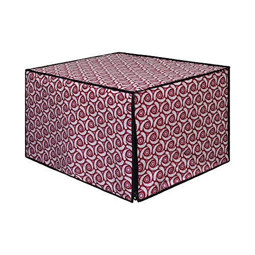 Image of DREAM KING Stylish Design & Printed Microwave Oven Cover Full Closure |waterproof & Dustproof Oven Cover Suitable for All Models - Multicolour SA57