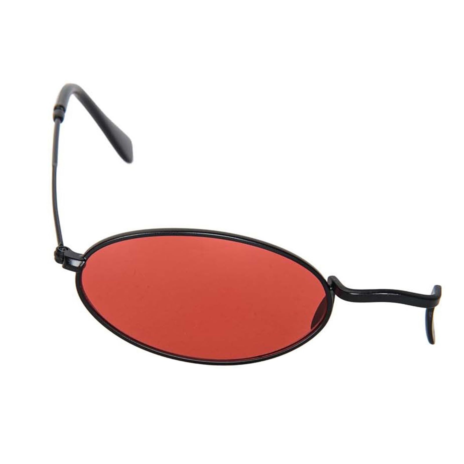 Maxtonser Alastor Cosplay Glasses Monocle with Eyeglasses Chain Devil Horns Hair Clips Horn Headwear for Halloween Theme Party