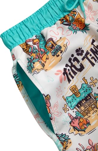 Spongebob Squarepants Mens Swim Trunks - Mesh Lining Drawstring & Pockets Mens Swim Shorts (Sizes M-XL)4