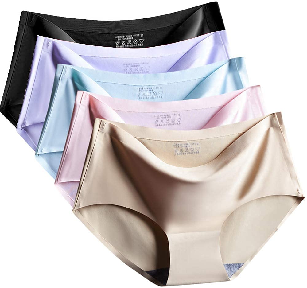 Women's Panties cotton stretch comfortable underwear seamless underwear soft 5 pack