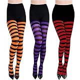Photo Gallery mfuoe 3 paia di collant a righe per halloween e costumi di halloween, collant con piede intero, calze alte a righe per halloween, nero , taglia unica tall Photo Gallery mfuoe 3 paia di collant a righe per halloween e costumi di halloween, collant con piede intero, calze alte a righe per halloween, nero , taglia unica tall