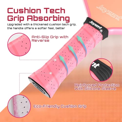 Image of Pickleball Paddles Set of 2, Lightweight Pickleball Racket for Beginner, USAPA Approved Fiberglass Surface Pickleball Set with Non-Slip Comfort Grip