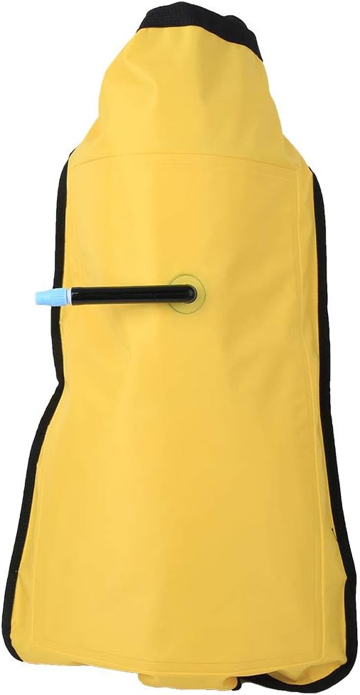 Kayak Paddle Float, Bright Yellow Nylon Paddle Floating Bag, Durable for Kayak with Reflective Strips Canoe Kayak Assist