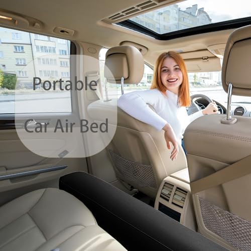 Geterral Luftmatratze für Auto - Tragbares Bett für Rücksitz, Matratze für Hunde, Kinder und Erwachsene, Camping, Gap Kissen zum Arbeiten, Reisen, Schlafen