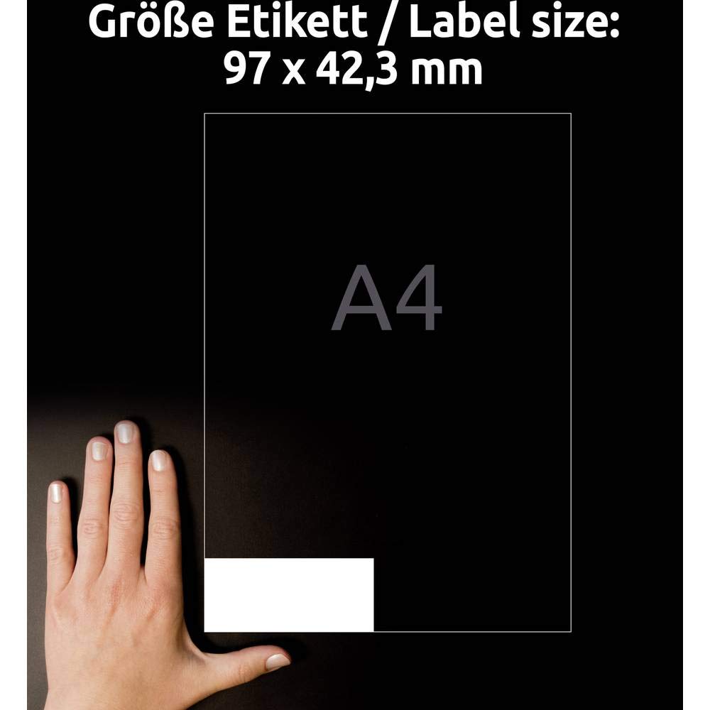AVERY Etichetta Universale, 97 x 42,3 mm, Bianco