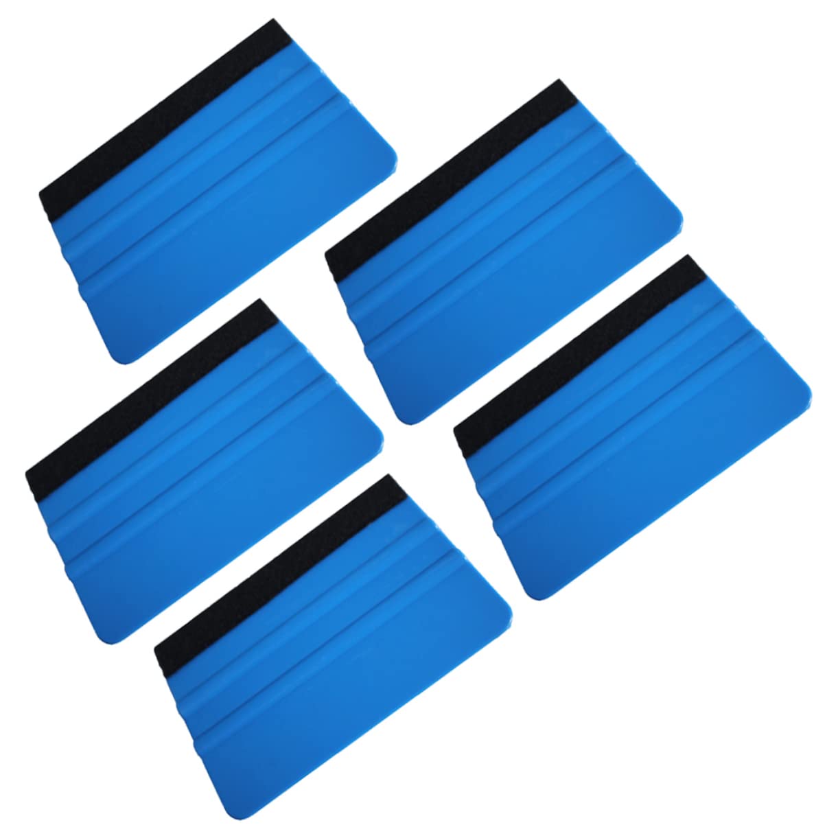 SOLUSTRE Car Window Film Tool 5pcs Film Scraper Plastic Squeegee Decal Scratch- Application