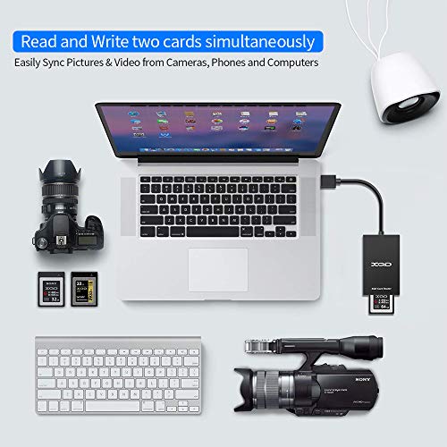 Rocketek Xqd Card Reader Usb 3.0 Xqd Sd Card Reader Sony Xqd Reader 2 In 1 Memory Card Reader 5Gpbs Super Speed For Sony G/M Series thumb #2