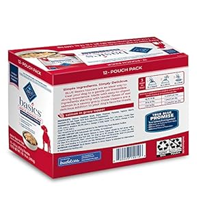 Blue buffalo fundamentals lid grain free salmon grownup canine 2 5oz pouch pack of 12   cucciolini doodles