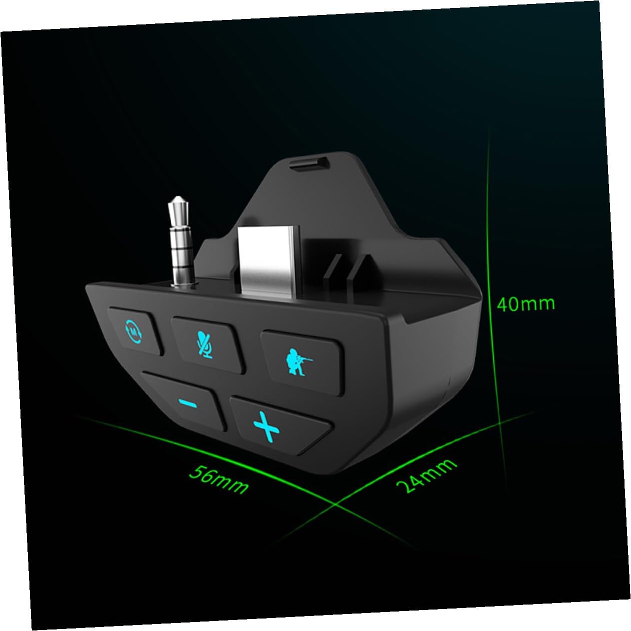 OSALADI 3pezzi Adattatore Cuffie Stereo Per Compatibile Con Microfono Jack Effetti Sonori Migliorati Materiale Resistente Gioco e Chat Chiara