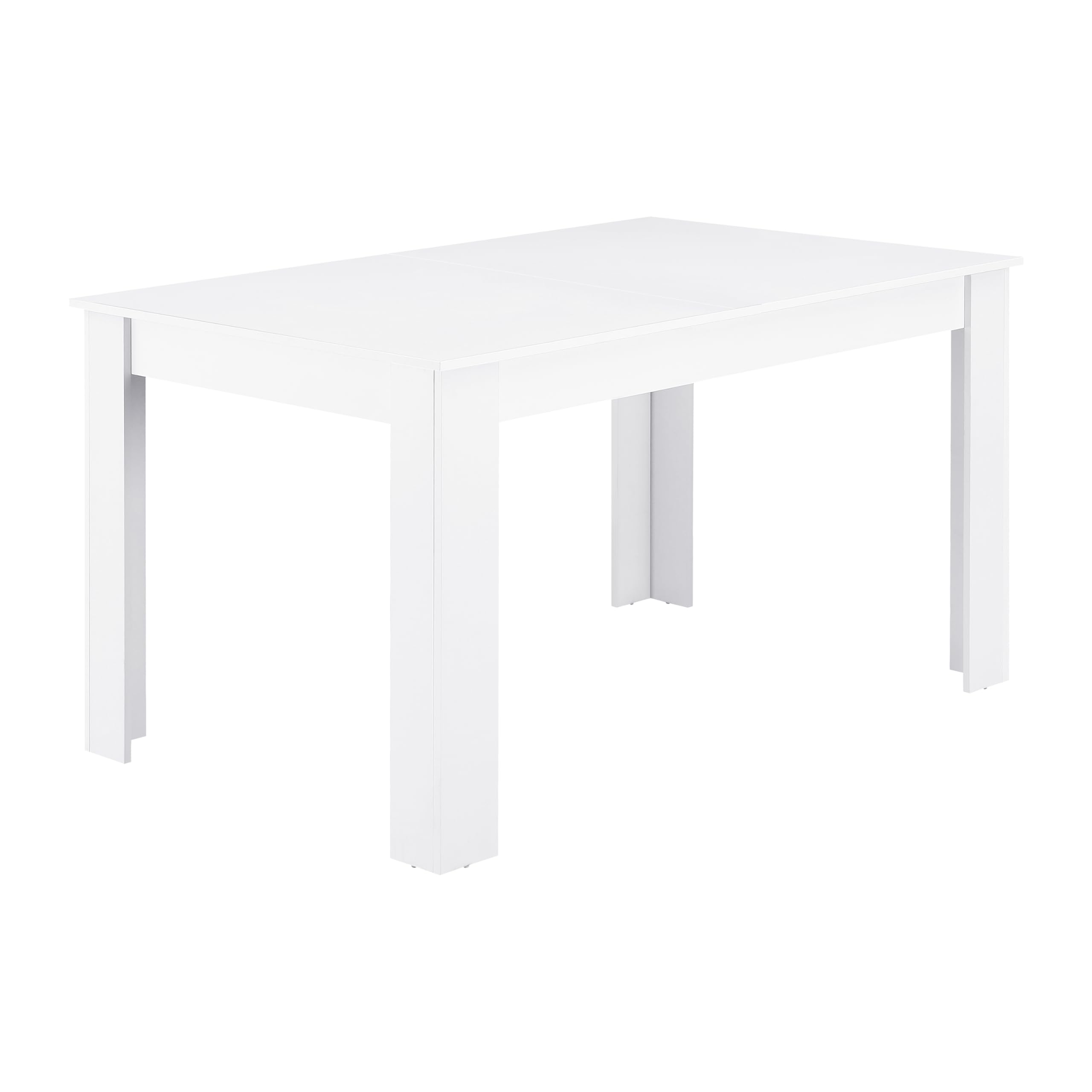 Brigros - Tavolo allungabile da Pranzo in Legno melaminico 140-190x90x77 cm, moderno, elegante e funzionale (Bianco)