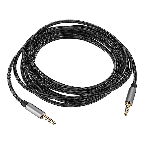 Cable auxiliar 3.5mm macho a macho gris 3 metros miniatura 1