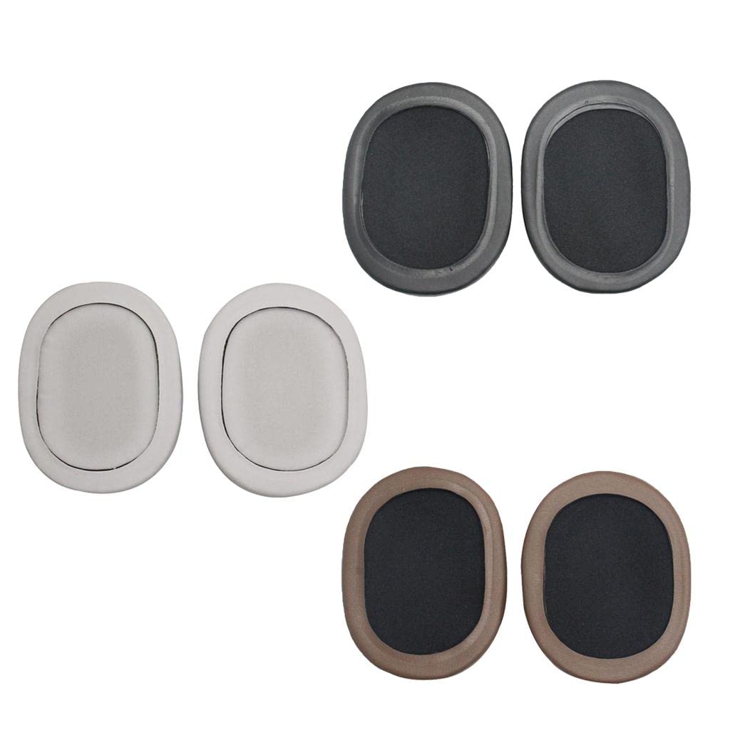 3 Piezas Almohadillas para Auriculares Audio‑Technica SR5BT Cojines de Recambio Fundas de Orejera Cubiertas para Auricular Cuero Sintético con ESP, 2 Piezas
