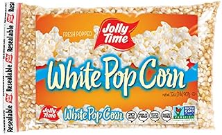 Jolly Time White Popcorn Kernels | Bulk Bags Of Tender Non- GMO