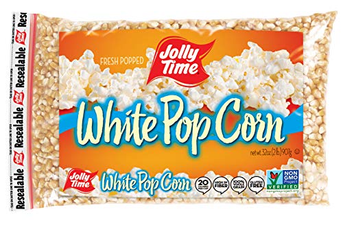 Jolly Time White Popcorn Kernels | Bulk Bags Of Tender Non- GMO