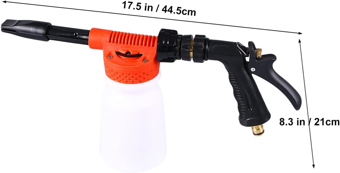 Wakauto Car Cleaning Sprayer Ratio for Car Wash Portable Design for Motorcycles and Vehicles Red