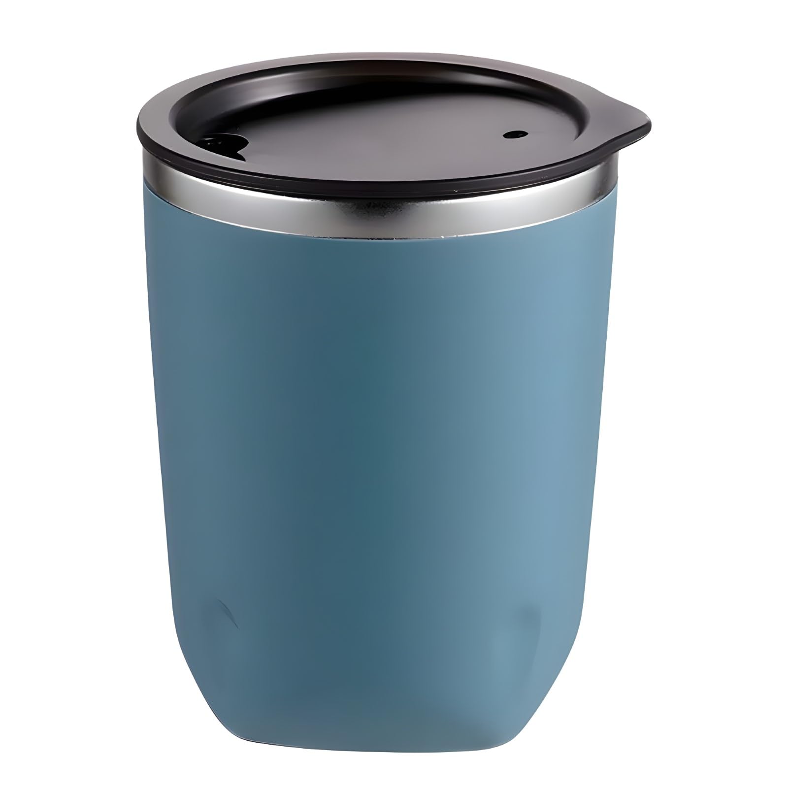 300ml Coffee Mug Stainless Steel Tea, Coffee, Water Cup Vacuum Insulated Travel Mug Car Mugs Household Office Mug (Blue)
