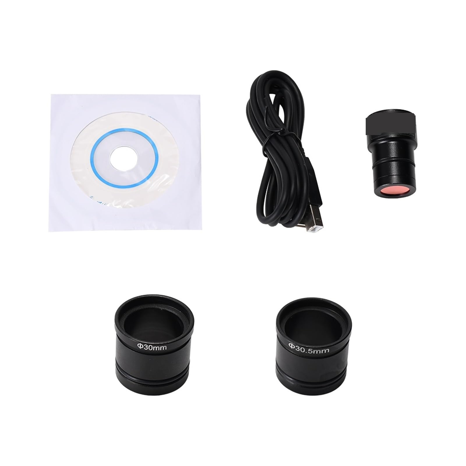 Microscope Lens, 5MP 2K FHD Digital Eyepiece USB Electronic Ocular Microscope CMOS Type-C Microscope Camera for Microscopio Stereo and Biological(Eyepiece Full Kit)