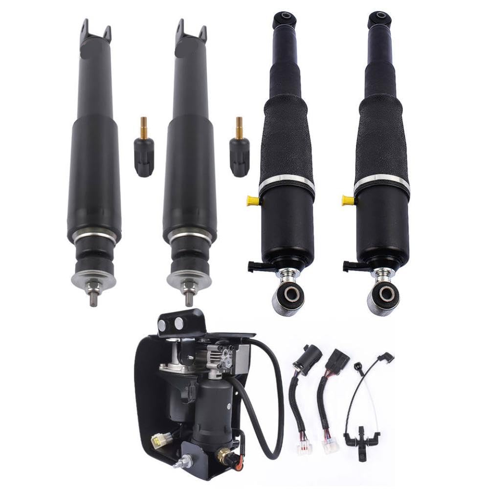 5Pcs Air Suspension Compressor Assembly Compatible with Escalade Avalanche Suburban 1500 Tahoe Yukon 2000-2006 Models Fits 15254590 AP02