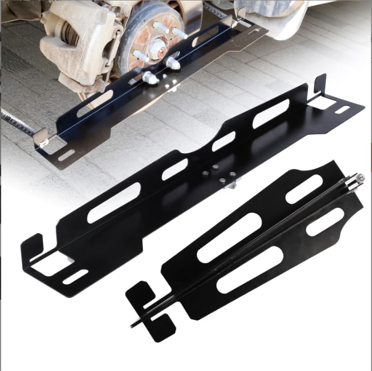 Image of 2 Pack Upgraded Wheel Alignment Tool, Car Alignment Toe Plates, Collapsible Wheel Alignment Tool, Heavy Duty Automotive Toe Alignment Tool for Truck, SUV Vehicle