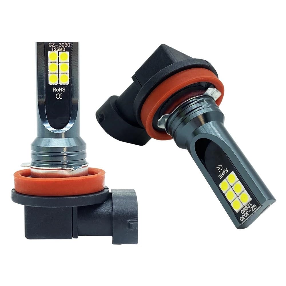 Genérico Luz trasera 2 uds H11 H8 H4 H7 H1 H16 H3 H10 9005 HB3 9006 HB4 luces antiniebla LED para coche 6000K bombillas de faros 3000K 12000K 4300K ​​lámpara para(8000K,H8)