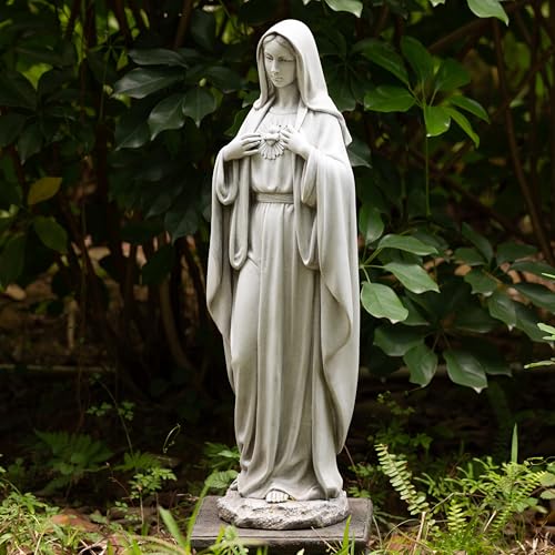 Estatua Católica Virgen María 24.5 pulgadas miniatura 3