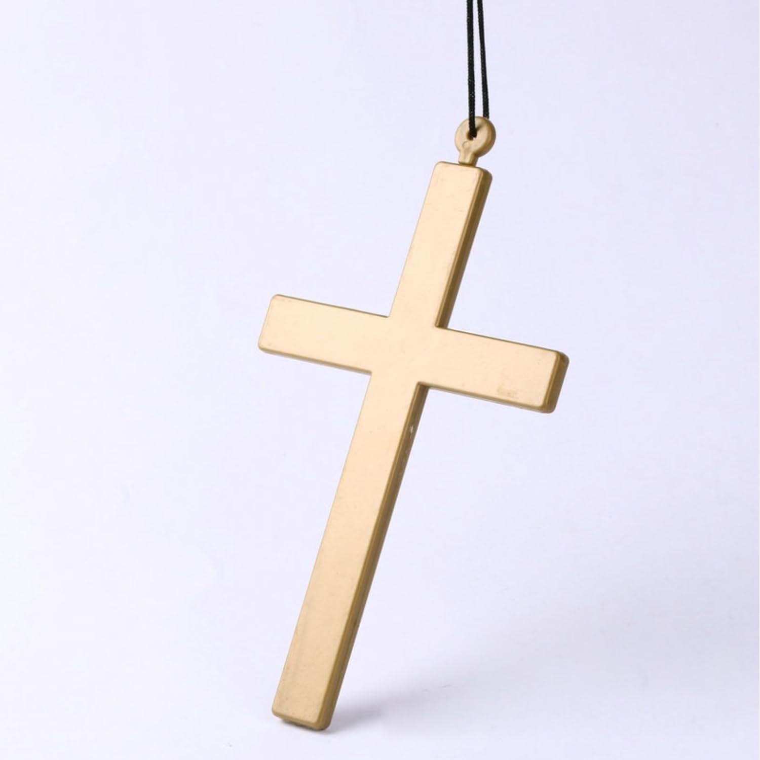 XNHIU 2 Pieces Halloween Nun Costume Accessories Nun Headpiece Gold Cross Necklace Halloween Fancy Dress Theme Party Accessories for Women - Image 3