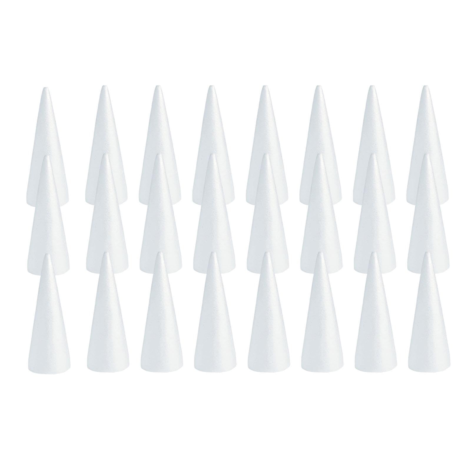 Cônes en mousse de polystyrène pour créer un sapin de Noël et une décoration de table