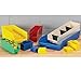 Quantum Economy Multi-Purpose 4" Shelf Bins with Divider tabs in Red 23-5/8" x 6-5/8" x 4" Sold 8 per Zack Pack Carton