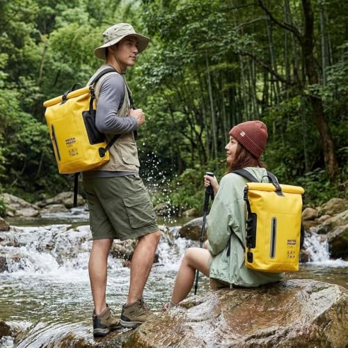 Image of Waterproof Dry Bag 25L Floating for Kayaking Boating Paddle Boarding | Roll-Top Seal Lightweight & Adjustable Shoulder Straps IPX7 Waterproof Backpack For Fishing, Hiking,
