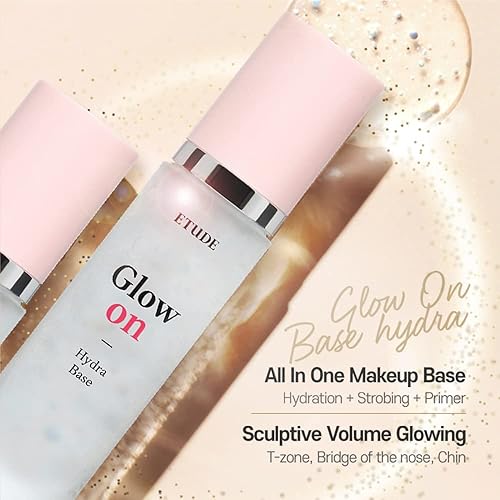 Miniatura 2 de ETUDE Glow On Base Hydra 1.0 fl oz (21AD) | Base brillante de hidratación de maquillaje todo en uno con un efecto duradero y acabado húmedo |