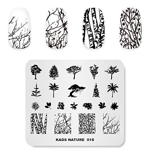 Rolabling Nail Art Stamping Plates Tropical Scenery Stamping Templates Nail plate Template Image Plate Stencil Nails Tool (NA018)
