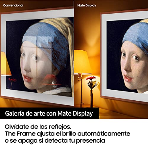 SAMSUNG The Frame QLED 4K 2022 50LS03B Smart TV 50 Zoll (127,7 cm), 4K UHD Auflösung, QLED 4K Prozessor mit KI, HDR 10+, One Connect, Fast unsichtbares Kabel, SolarCell Remote Control und Alexa – Bild 4