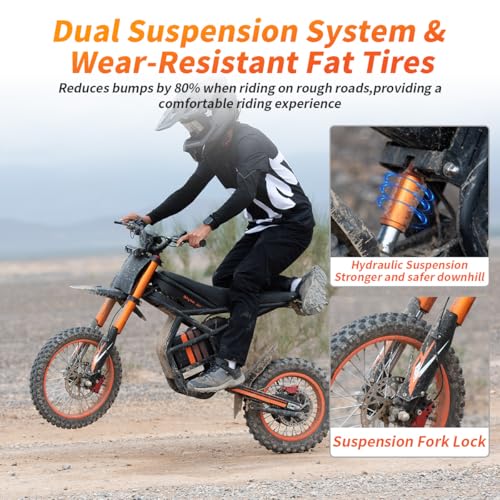 Image of Bootime GT73 / GT73 Pro Electric Dirt Bike for Adults Teens 6000W - 50 /37 MPH High-Speed, Dual Removable Battery(60V /48V)